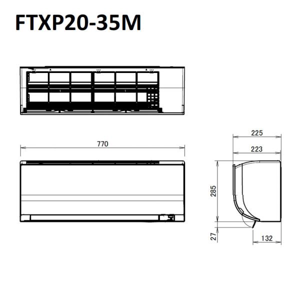 Инверторен климатик Daikin FTXP35N9/RXP35N9 Comfora, 12 000 BTU, Клас A++/A++, 20 dB, Фреон R32
