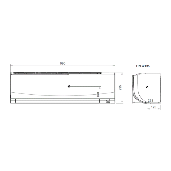Инверторен климатик Daikin FTXF71F/RXF71D9, Sensira, 24 000 BTU, Клас А++/А+, 34 dB, Фреон R32