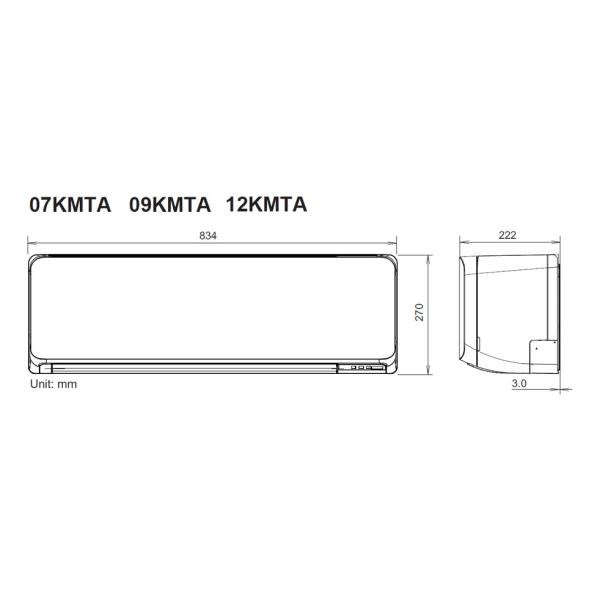 Инверторен климатик Fuji Electric RSG09KMCE/ROG09KMCC ,9000 BTU, Клас А++/А+, 20 dB, Фреон  R32