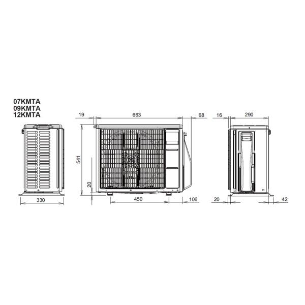 Инверторен климатик Fuji Electric RSG12KMCE/ROG12KMCC ,12 000 BTU, Клас А++/А+, 20 dB, Фреон R32