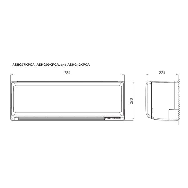 Инверторен климатик Fuji Electric RSG12KPCE/ROG12KPCA, 12 000 BTU, Клас А++/А+, 22 dB, Фреон R32