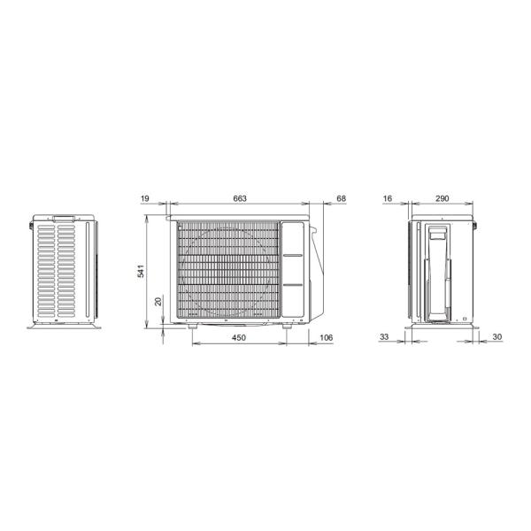 Инверторен климатик Fuji Electric RSG12KPCE/ROG12KPCA, 12 000 BTU, Клас А++/А+, 22 dB, Фреон R32