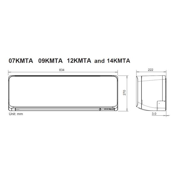 Инверторен климатик Fuji Electric RSG14KMCE/ROG14KMCC ,14 000 BTU, Клас А++/А+, 20 dB, Фреон R32