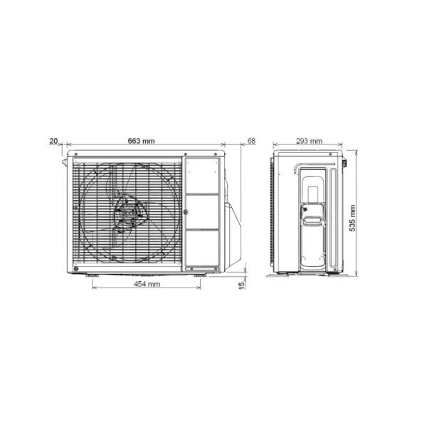 Инверторен климатик Fujitsu ASVG12LMCE/AOYG12LMCE, 12000 BTU, Клас А++/А+ , 21 dB, Фреон R410