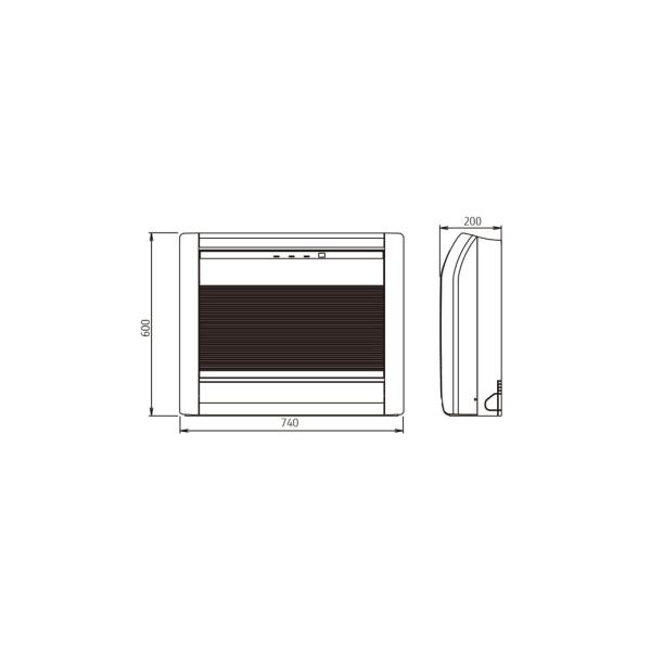 Подов климатик General ASHG14KVCA/AOHG14KVCA, 14 000BTU , КЛАС а++/А, 22 dB, Фреон R 32