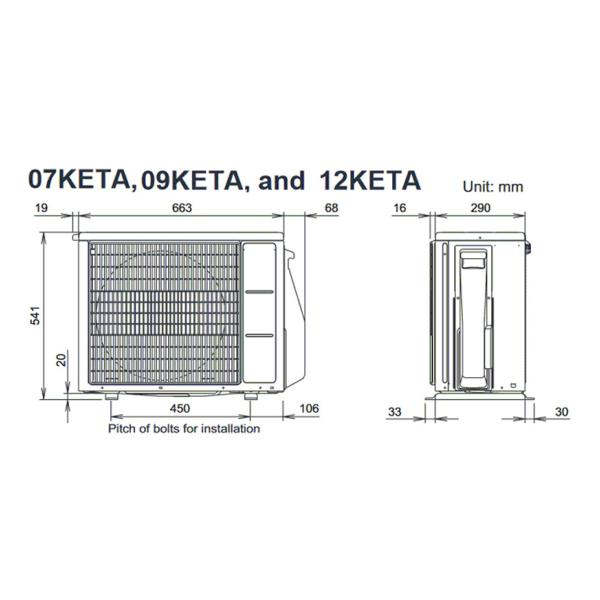 Инверторен климатик General RSG09KETE/ROG09KETA, 9 000 BTU, Клас А++/А+/ , 20 dB, Фреон R32