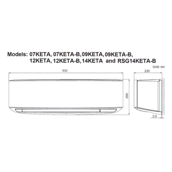 Инверторен климатик General RSG09KETE-B/ROG09KETA, 9 000 BTU, Клас А++/А+/ , 20 dB, Фреон R32