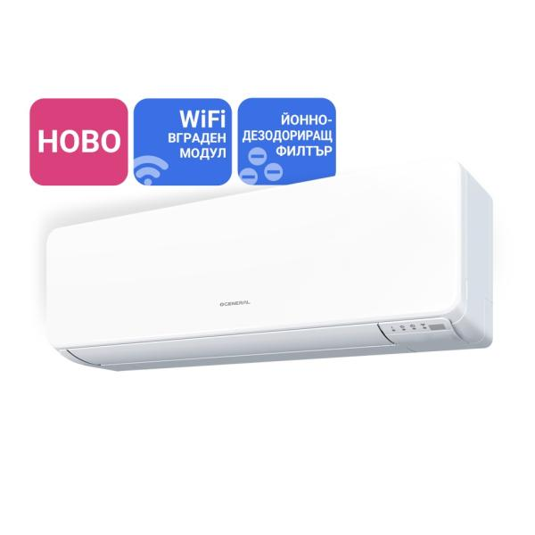Инверторен климатик General ASHH14KMCG/AOHH14KMCG,14 000 BTU,Клас А++/А+, 20 dB, Фреон R32