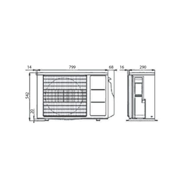 Инверторен климатик General ASHG18KLCA/AOHG18KLTA, 18 000BTU, Клас А++/А+, 35 dB, Фреон R32