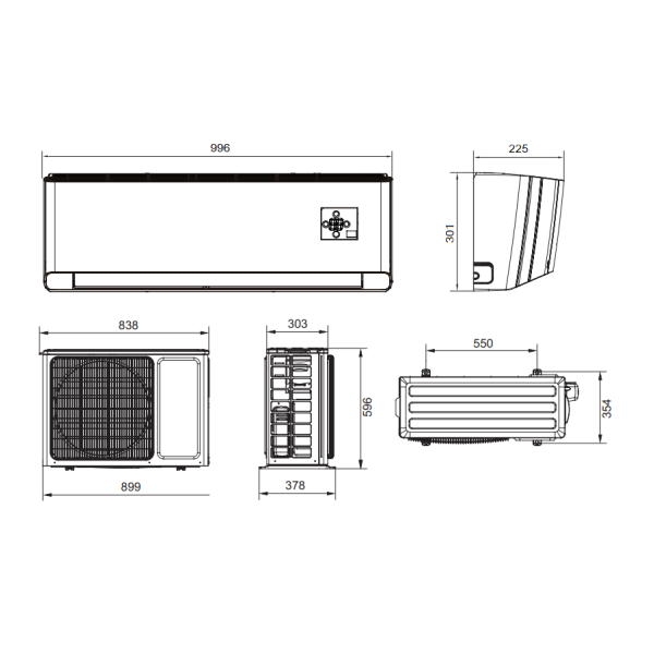 Хиперинверторен климатик Gree AMBER GWH12YD-S6DBA1A, 12 000 BTU, A+++/A+++, R32, WiFi