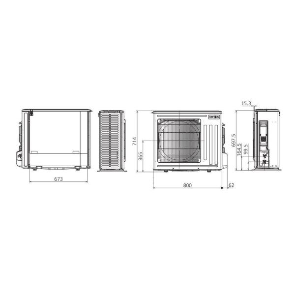 Инверторен Климатик Mitsubishi Electric MSZ-AP60VGK/MUZ-AP60VG, 21 000 BTU, Клас А++/А++