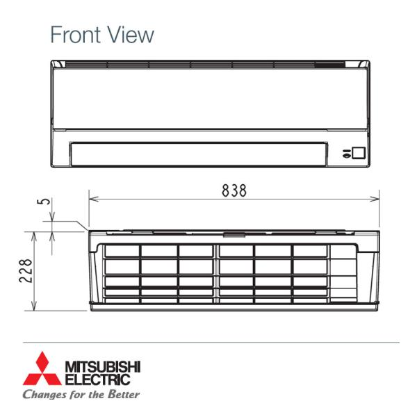Инверторен климатик Mitsubishi Electric MSZ-HR50VF / MUZ-HR50VF, 18 000 BTU , Клас А++/А+ , 28 dB, Фреон R32