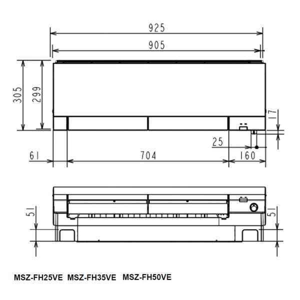 Инверторен климатик Mitsubishi Electric MSZ-FH50VE + MUZ-FH50VEHZ, ZUBADAN, 18000 BTU , Клас А++/А+, 27 dB , Фреон R410A