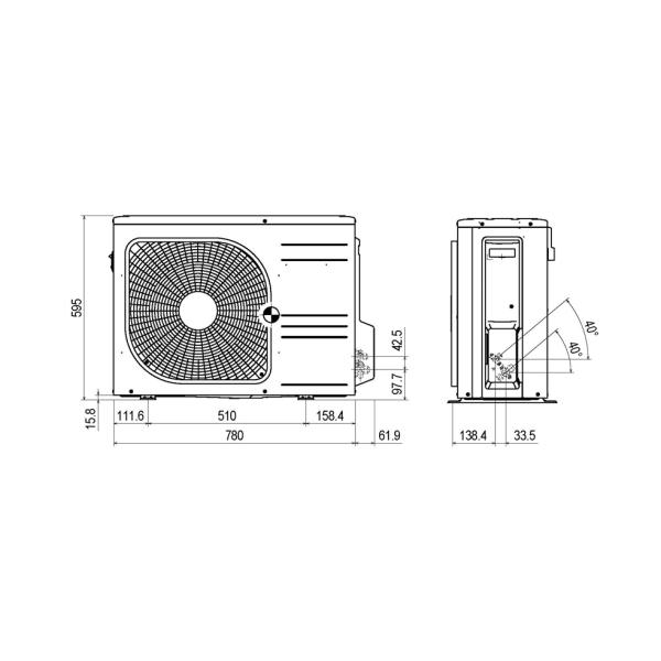 Инверторен климатик Mitsubishi Heavy Industries SRK50ZS-W + SRC50ZS-W Premium ,Black / White / Titanium , 18 000 BTU, Клас А++/А++,22 dB, Фреон R32