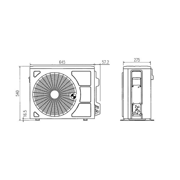 Инверторен климатик Mitsubishi Heavy SRK35ZSP-W/SRC35ZSP- W Standard , 12 000 BTU ,Клас : А++/А+ , 23dB , Фреон R32