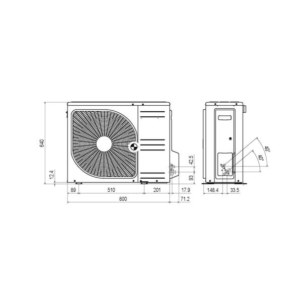 Хиперинверторен климатик Mitsubishi Heavy SRK 35ZSX-W/SRC35ZSX-W Diamound, 12000 BTU , Клас А+++/ А+++, 19 dB , Фреон R32 С ВКЛЮЧЕН СТАНДАРТЕН МОНТАЖ ЗА ГРАД ПЛЕВЕН