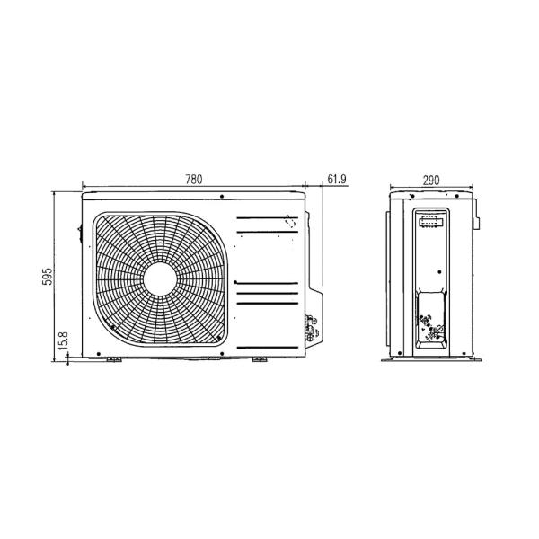 Инверторен климатик Mitsubishi Heavy SRK45ZSP-W/SRC45ZSP- W Standard , 18 000 BTU ,Клас : А++/А+ , 24dB , Фреон R32