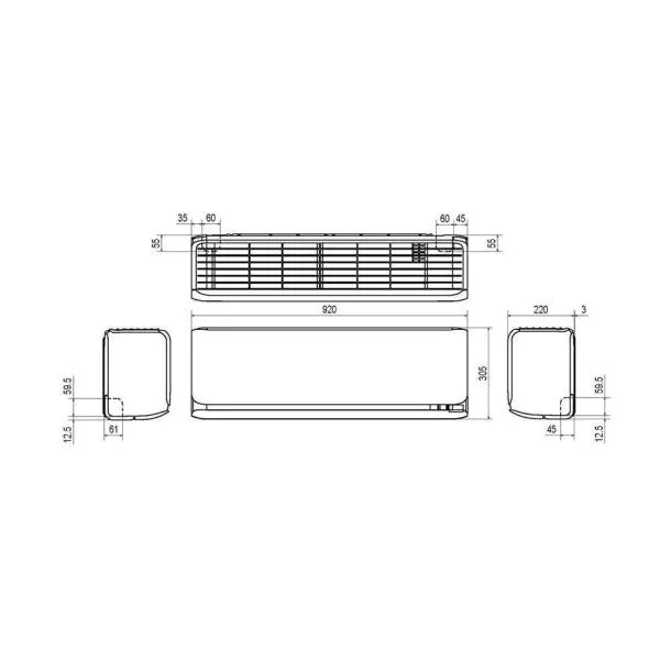 Хиперинверторен климатик Mitsubishi Heavy SRK50ZSX-W/SRC50ZSX-W Diamond, Black & White , 18000 BTU , Клас А+++/ А+++, 22 dB , Фреон R32