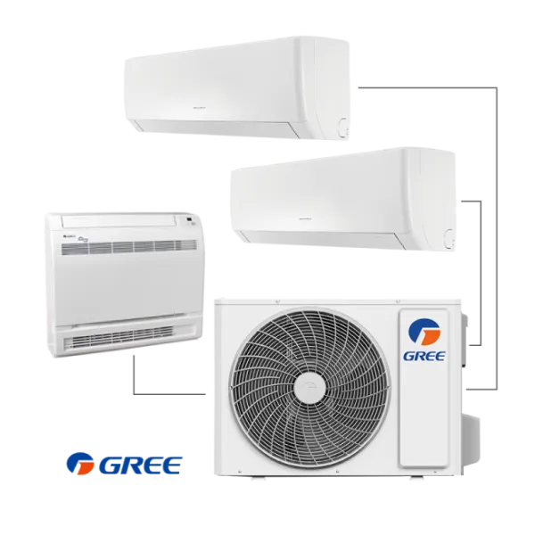 Външно тяло мултисплит Gree GWHD24NK6LOO LCLH, 24 000BTU , Клас А++/А+, Фреон R32