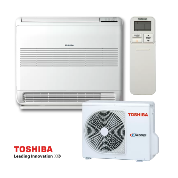 Подов климатик Toshiba RAS-B13J2FVG-E/RAS13J2AVSG-E Bi -Flow , 13 000 BTU, Клас А++/А++/ , 24 dB, Фреон R32