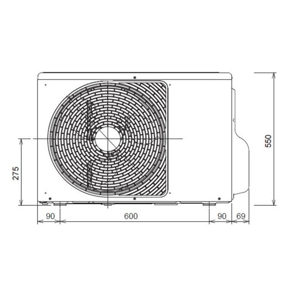 Подов климатик Toshiba RAS-B13J2FVG-E/RAS13J2AVSG-E Bi -Flow , 13 000 BTU, Клас А++/А++/ , 24 dB, Фреон R32